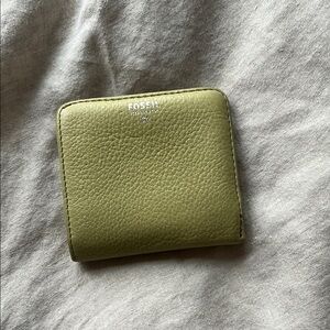 Fossil Olive Green Leather Wallet